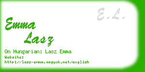 emma lasz business card